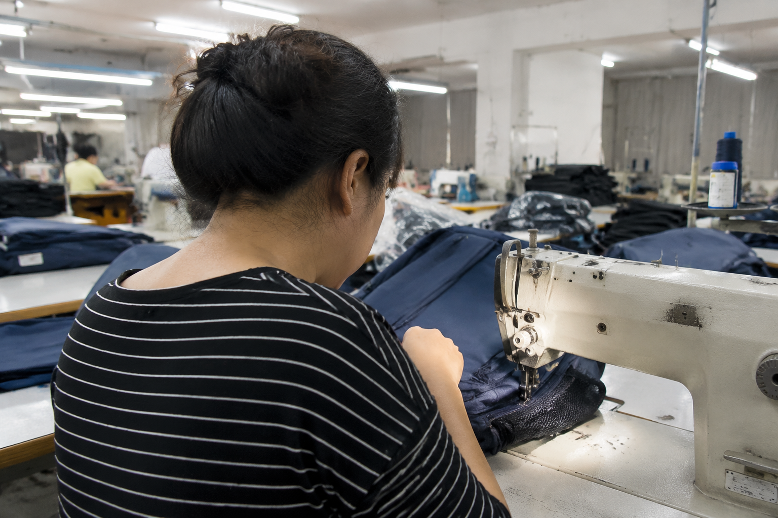 Backpack production line